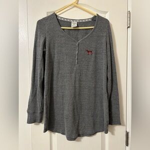 Pink Christmas pajama dress